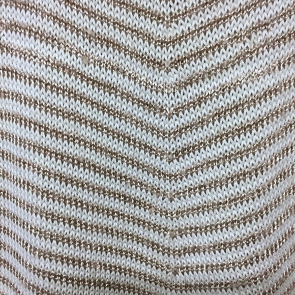 Nanette Lepore Crochet Gold and Cream Holiday Sweater - Picture 4 of 8